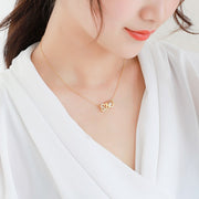I love you 520 plated 18K gold necklace creative agonist necklace female Valentine's Day gift neck pendant wholesale