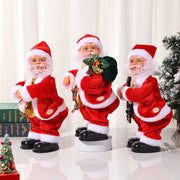 Electric hip shaking guitar with music Santa Claus Christmas gift toy little old man decoration doll