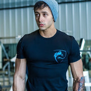 2021 Summer Mens T Shirt Fashion Streetwear Short Sleeve Gyms Fitness Bodybuilding Workout Slim Tee Tops Cotton Clothing