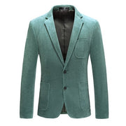 2022 Spring and Autumn New Men's Classic Fashion Pure Color Corduroy Suit Men's Casual Slim Size High Quality Single Suit M-6XL