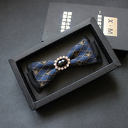 Men's collar flower multi-color jacquard zone bow in diamond collar accessories factory direct custom spot