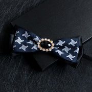 Men's collar flower multi-color jacquard zone bow in diamond collar accessories factory direct custom spot