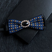 Men's collar flower multi-color jacquard zone bow in diamond collar accessories factory direct custom spot