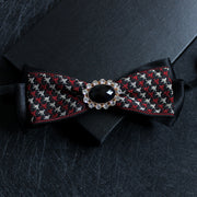 Men's collar flower multi-color jacquard zone bow in diamond collar accessories factory direct custom spot