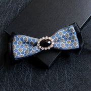 Men's collar flower multi-color jacquard zone bow in diamond collar accessories factory direct custom spot