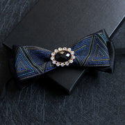 Men's collar flower multi-color jacquard zone bow in diamond collar accessories factory direct custom spot