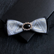 Men's collar flower multi-color jacquard zone bow in diamond collar accessories factory direct custom spot