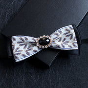 Men's collar flower multi-color jacquard zone bow in diamond collar accessories factory direct custom spot