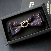 Men's collar flower multi-color jacquard zone bow in diamond collar accessories factory direct custom spot