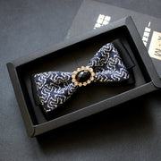Men's collar flower multi-color jacquard zone bow in diamond collar accessories factory direct custom spot