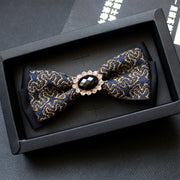 Men's collar flower multi-color jacquard zone bow in diamond collar accessories factory direct custom spot