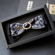Men's collar flower multi-color jacquard zone bow in diamond collar accessories factory direct custom spot