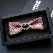 Men's collar flower multi-color jacquard zone bow in diamond collar accessories factory direct custom spot