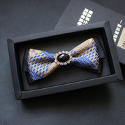 Men's collar flower multi-color jacquard zone bow in diamond collar accessories factory direct custom spot