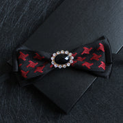 Men's collar flower multi-color jacquard zone bow in diamond collar accessories factory direct custom spot
