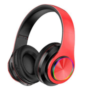Cross-border explosion model luminous bluetooth headset headset bass mobile phone wireless sports game gift headset manufacturer