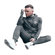 Men's Two Piece Tracksuit Set | Red Stripline Design
