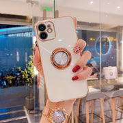Business metal plating integrated bracket suitable for Apple 13pro mobile phone shell magnetic suction 6D all-inclusive 12/XS soft shell