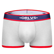 ORLVS Mens Boxer Sexy Underwear soft long boxershorts Cotton soft Underpants Male Panties 3D Pouch Shorts Under Wear Pants Short