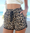 2020 foreign trade women's pants ebay AliExpress popular European and American beach pants leopard shorts loose large size pants