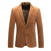 2022 Spring and Autumn New Men's Classic Fashion Pure Color Corduroy Suit Men's Casual Slim Size High Quality Single Suit M-6XL