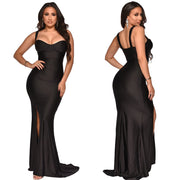 New Style Strapless Long Skirt Women's Split Hip Wrap Skirt