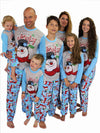 Snowman Family Matching Pajamas Outfits Tops+Pants Pajamas Sets Pajamas Dad Mom Daughter Son Sleepwear Christmas