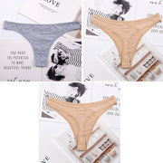 Hot Silk Sexy Women Thongs g string Seamless Panties Female Underwear Tanga Panties Low-Rise Lingerie Panty Intimates 3pcs ac125