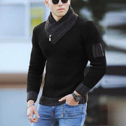 High-quality Knitted Sweater Your Male God New Warm Pullover Winter Color-blocking Trendy Sweater