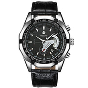 Casual Sport Watches Chronograph Wristwatch Automatic business Movement  Imported Mechanical Waterproof Luminous product