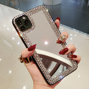 Fashion Diamond Mirror Case For iPhone 13 12 Pro Max Protection TPU Cover For iPhone 11 5 6 6S 7 Plus 8 Plus XS Max XR Fundas