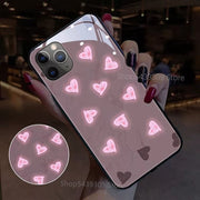 Call LED Flash Lighting Phone Case For iPhone 11 Pro 8 7 6 6s Plus XS Max XR X SE 2020 Cute Rabbit Bear Back Cover accessories