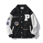 2021 autumnal vintage air force pilot baseball uniform men and women hip hop high street loose couple jacket coat