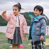 Rui Yu autumn and winter new children's down jacket long space print plus thick boy down jacket entity wholesale supply