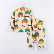 Autumn and winter children's autumn clothes heirloom kids cotton underwear, big children's long-sleeved trousers baby pajamas wholesale