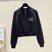 College Fengchun Autumn Declats Leader Sleeve Sweater Women Casual Sports Jacket Junior Middle School High School Female Student