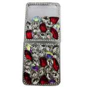 Samsung ZFlip3 full drill mobile phone shell female folding screen ZFlip4 pumpkin car perfume bottle silicone soft cover for