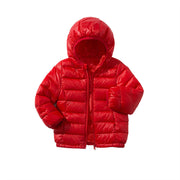 INS new children's light thin hooded down jacket men and girls down jacket jacket children's down jacket wholesale supply