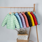 INS new children's light thin hooded down jacket men and girls down jacket jacket children's down jacket wholesale supply