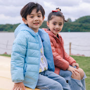 INS new children's light thin hooded down jacket men and girls down jacket jacket children's down jacket wholesale supply