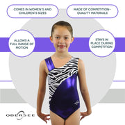 O3GL032 Obersee Girls Gymnastics Leotard One-Piece Athletic Activewear