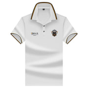 Polo Shirt Men's 2022 Summer New Contrast Color Short-sleeved Fashion Fit Business Casual Embroidery Male Designer Clothing