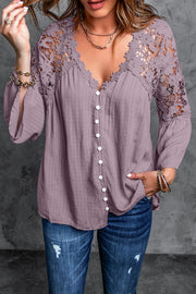 Lace Blusas Summer Top Women Shirt