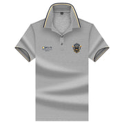 Polo Shirt Men's 2022 Summer New Contrast Color Short-sleeved Fashion Fit Business Casual Embroidery Male Designer Clothing