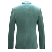 2022 Spring and Autumn New Men's Classic Fashion Pure Color Corduroy Suit Men's Casual Slim Size High Quality Single Suit M-6XL