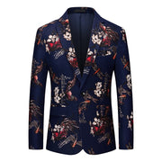 2022 British Style Men Version Printed Perform Blazer Vintage Blazer for Men Casual Business Party Wedding Dress 5XL 6XL