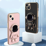 3D Plating Astronaut Hidden Stand Case Cover