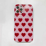 Pink Heart Decor Phone Cover