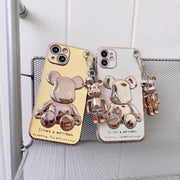 3D Bear Chain Phone Case