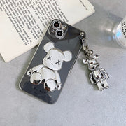 3D Bear Chain Phone Case